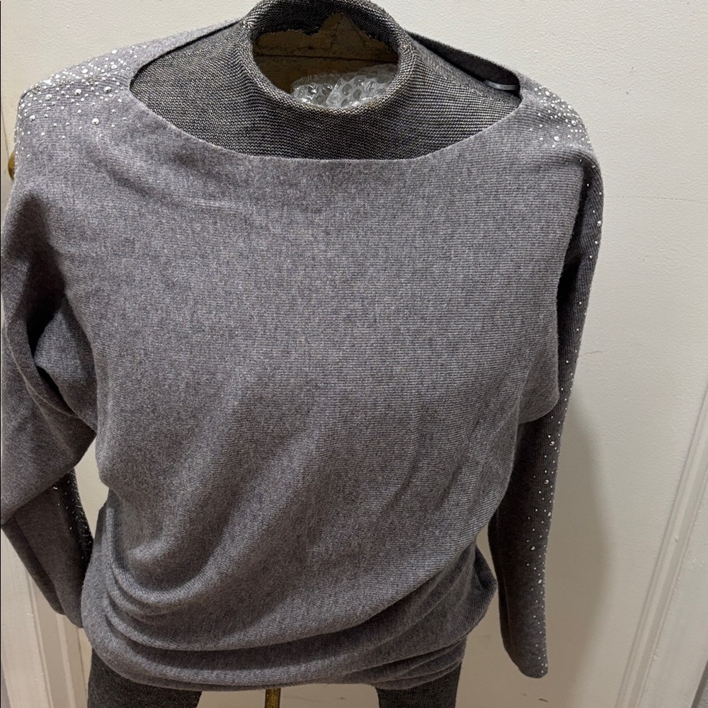 Siren Lily Maternity Sweater with Embellishments